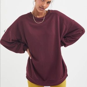 For Love & Lemons Maroon Leisure Sweater size XS